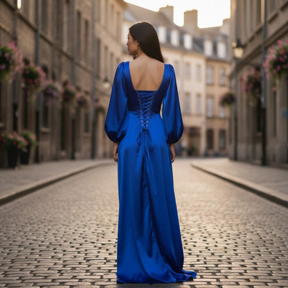 Enchanting Satin Evening Dress - Magical Celebration
