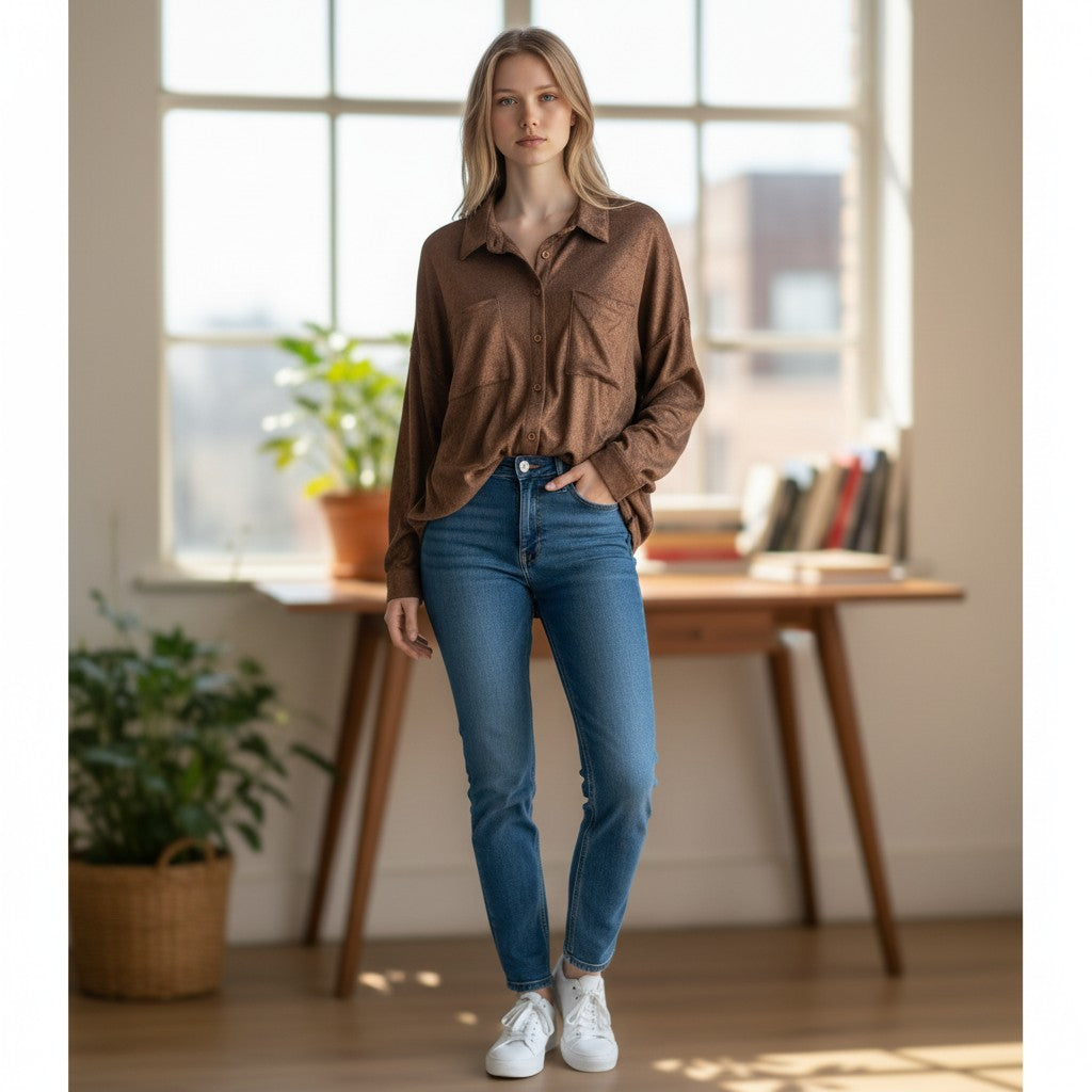 Cozy Oversized Shirt - Your Favorite Snuggle Buddy UK