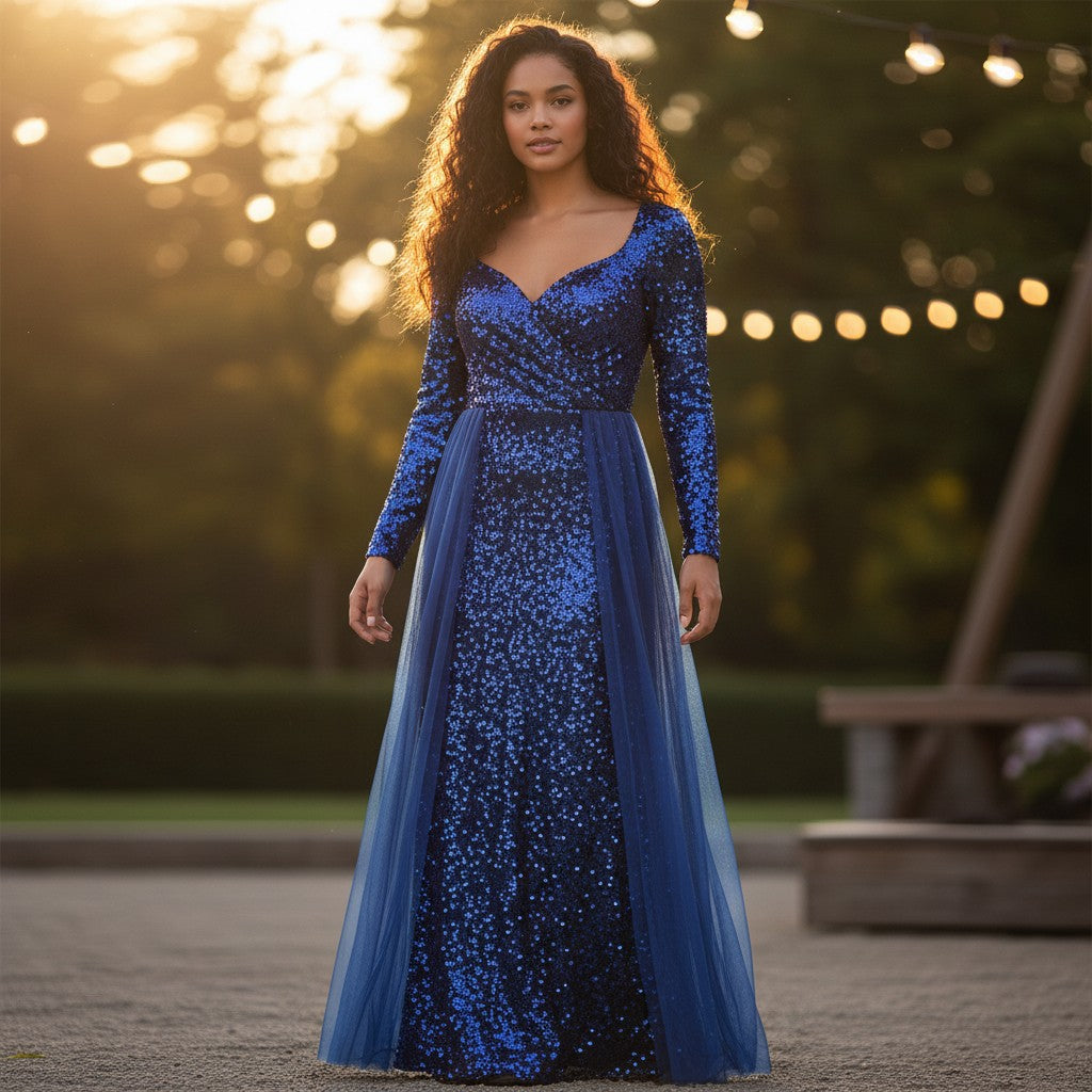 Sparkle Like You Mean It: Sequin Long Sleeve Dress
