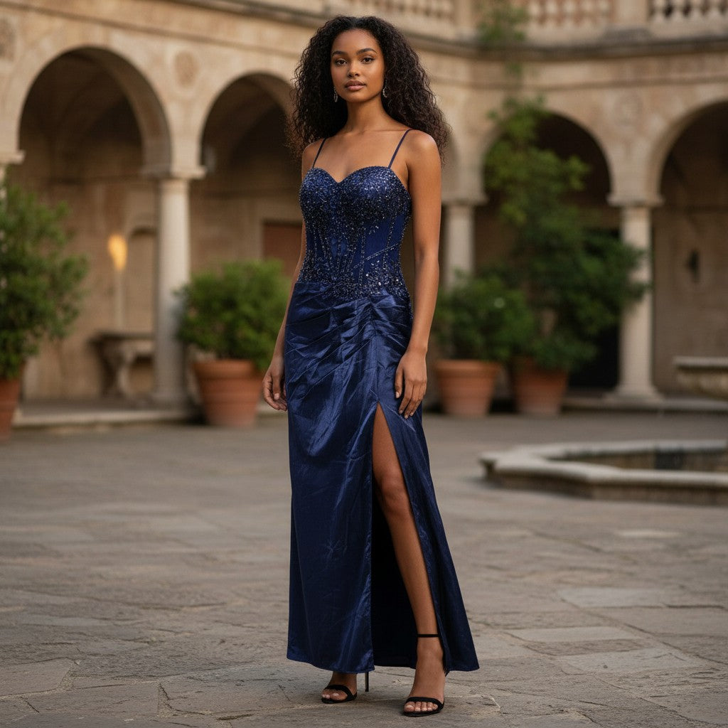 Sequined Party Dress - Sapphire Dreams