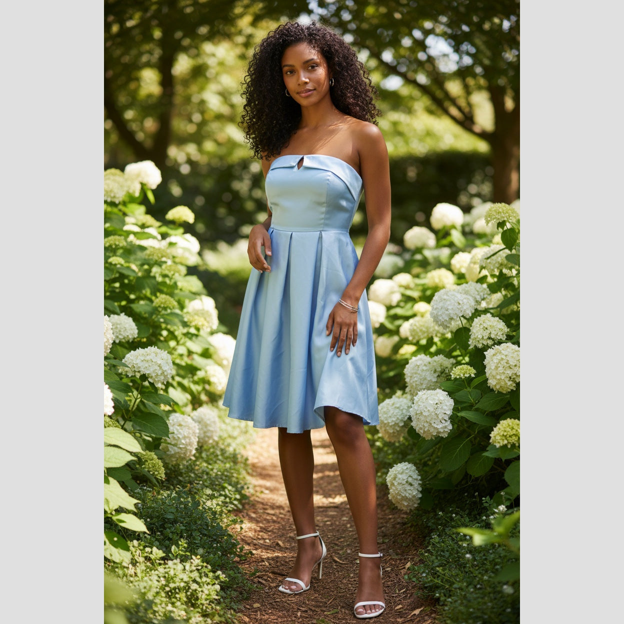 Sky-High Dreams Strapless A-Line Dress
