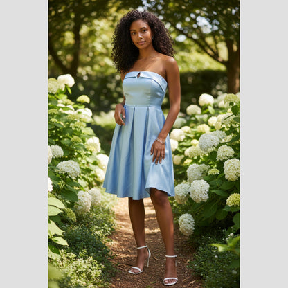Sky-High Dreams Strapless A-Line Dress
