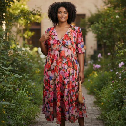 Garden Party Chic: Floral Delight Maxi Dress