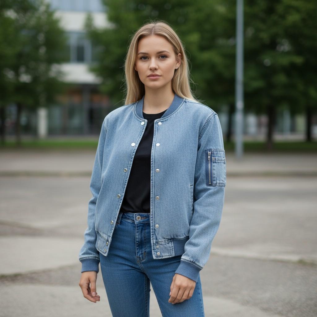 Vintage-Inspired Bomber Jacket - Cool & Casual