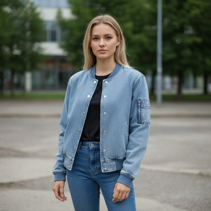 Vintage-Inspired Bomber Jacket - Cool & Casual