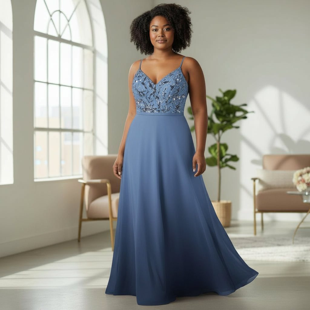 Whirlwind Charm A-Line Evening Gown