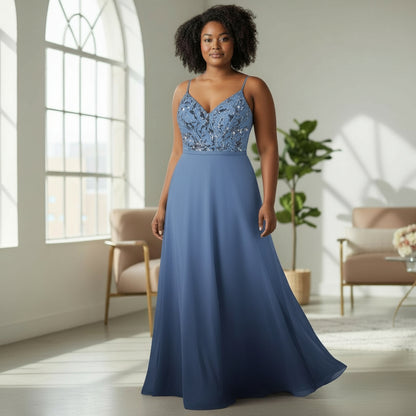 Whirlwind Charm A-Line Evening Gown