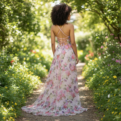 Garden Party Goddess Floral Maxi Dress