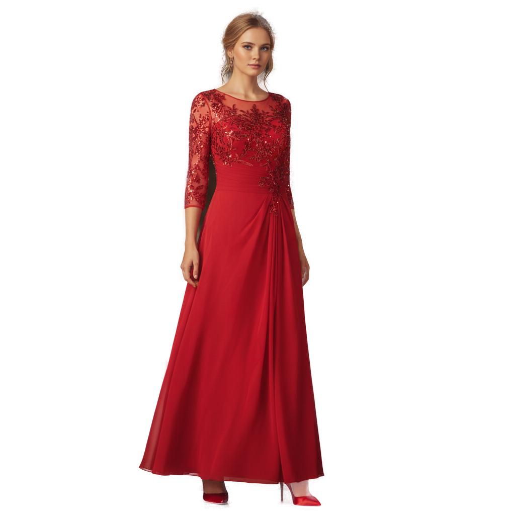 Dazzling Red Lace Glam Dress for Unforgettable Evenings