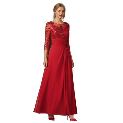 Dazzling Red Lace Glam Dress for Unforgettable Evenings