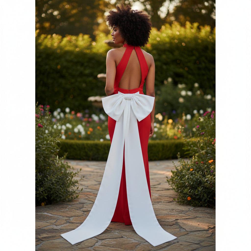 Crimson Couture: The Show-Stopping Siren Gown
