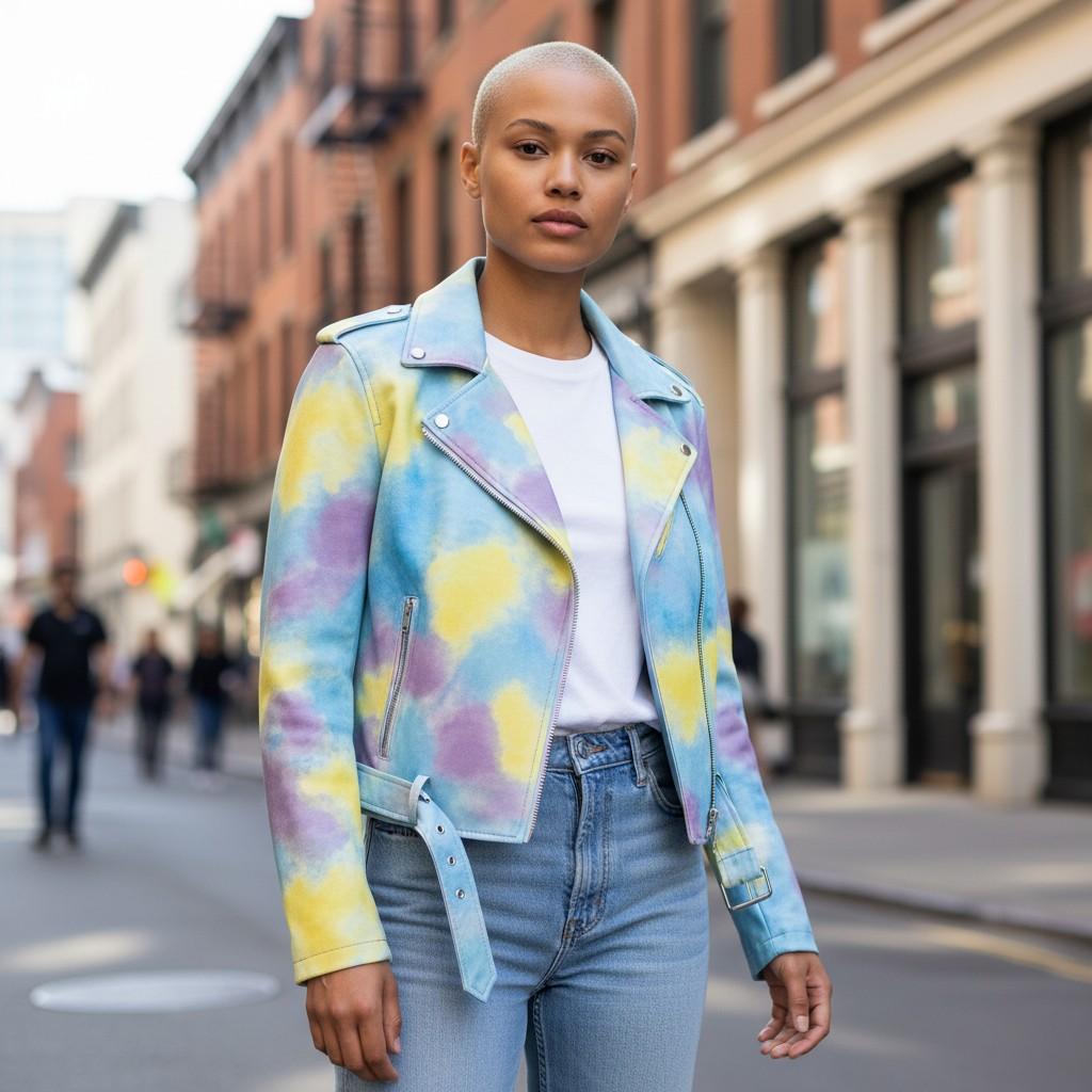 Tie-Dye Moto Jacket - Because Basic is Boring