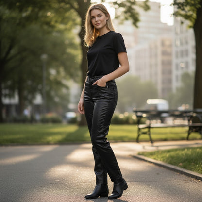 Sleek Snakeskin Pants - Channel Your Inner Fashion Predator