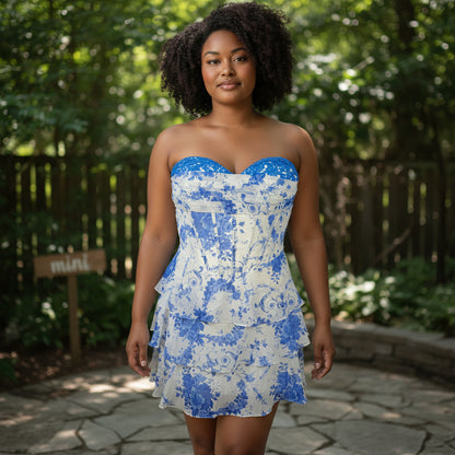 Floral Fantasy: The Dress That Blooms Everywhere You Go!