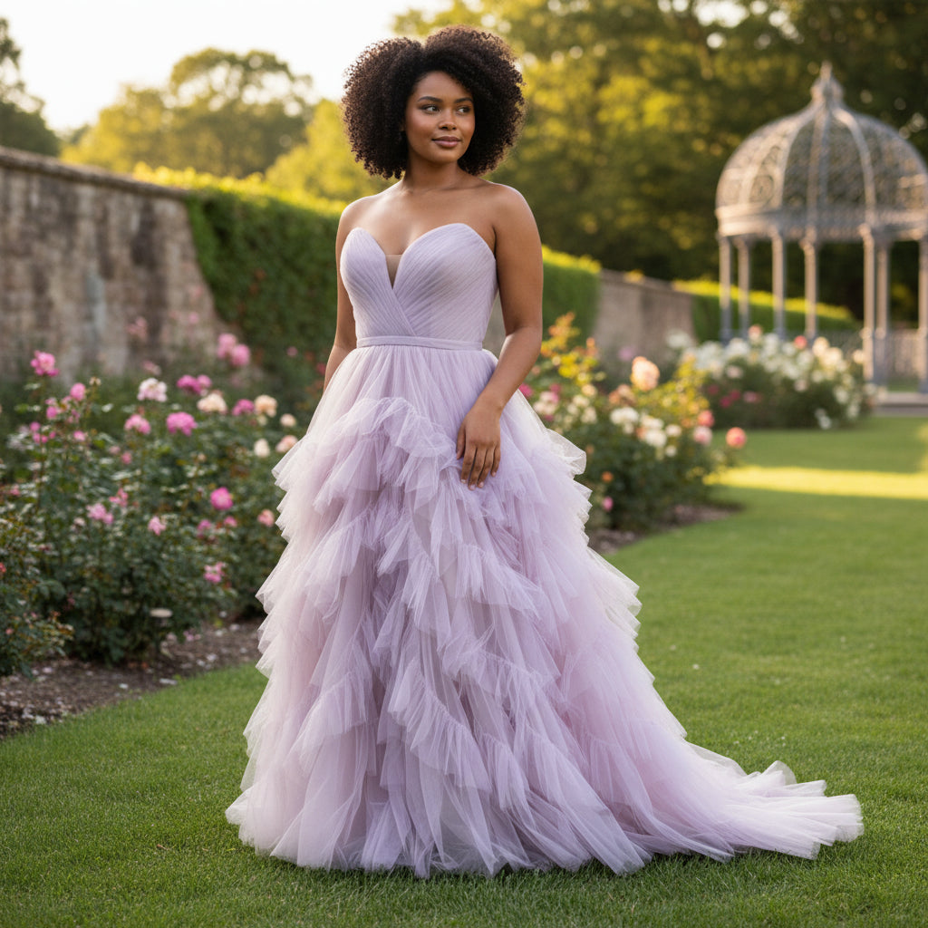 Lavender Whirlwind Tulle Ballgown: Dance with Dreams