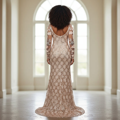 Glimmering Gold Goddess Gown - Shine On and Stand Out!