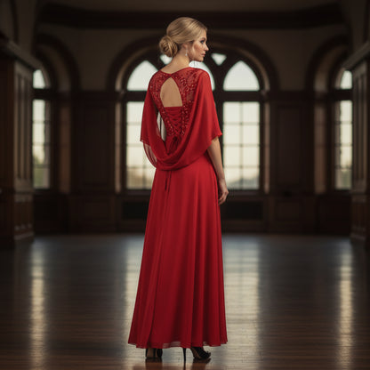 Dazzling Red Lace Glam Dress for Unforgettable Evenings