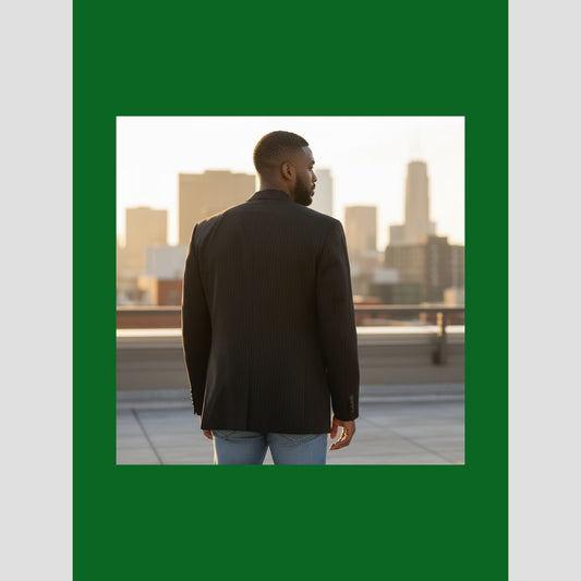 Pinstripe Power Play Blazer: Elevate Your Authority Game